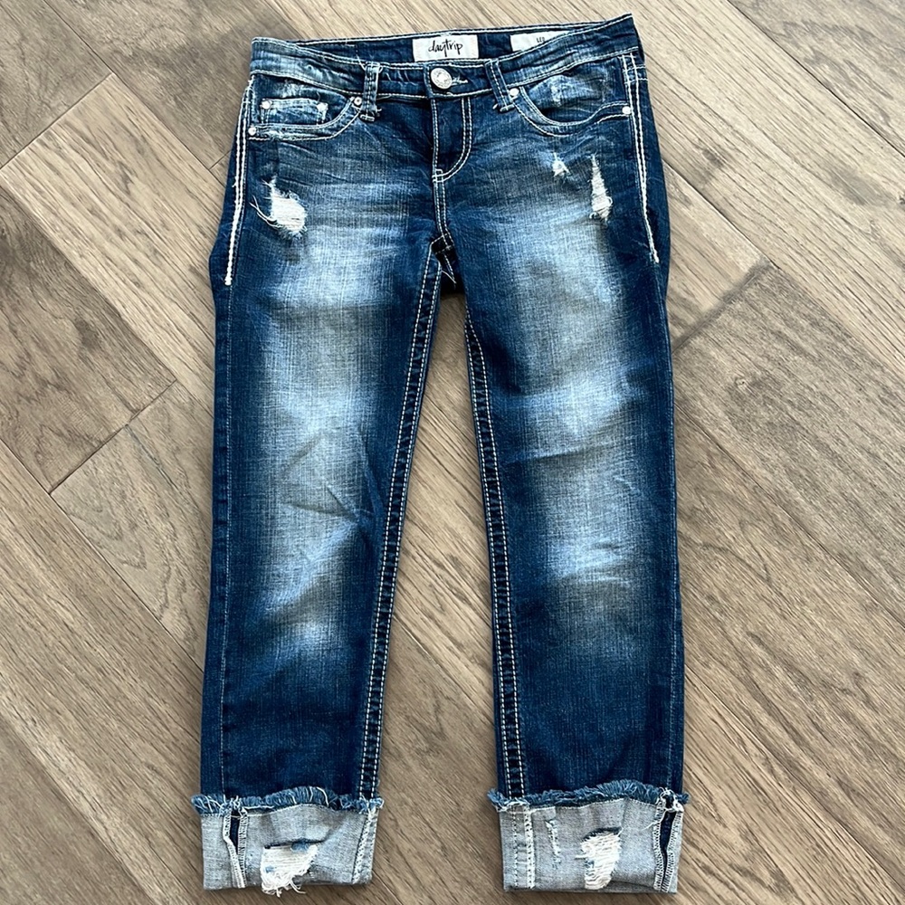 DAYTRIP Leo straight leg crop, denim jean, size 27